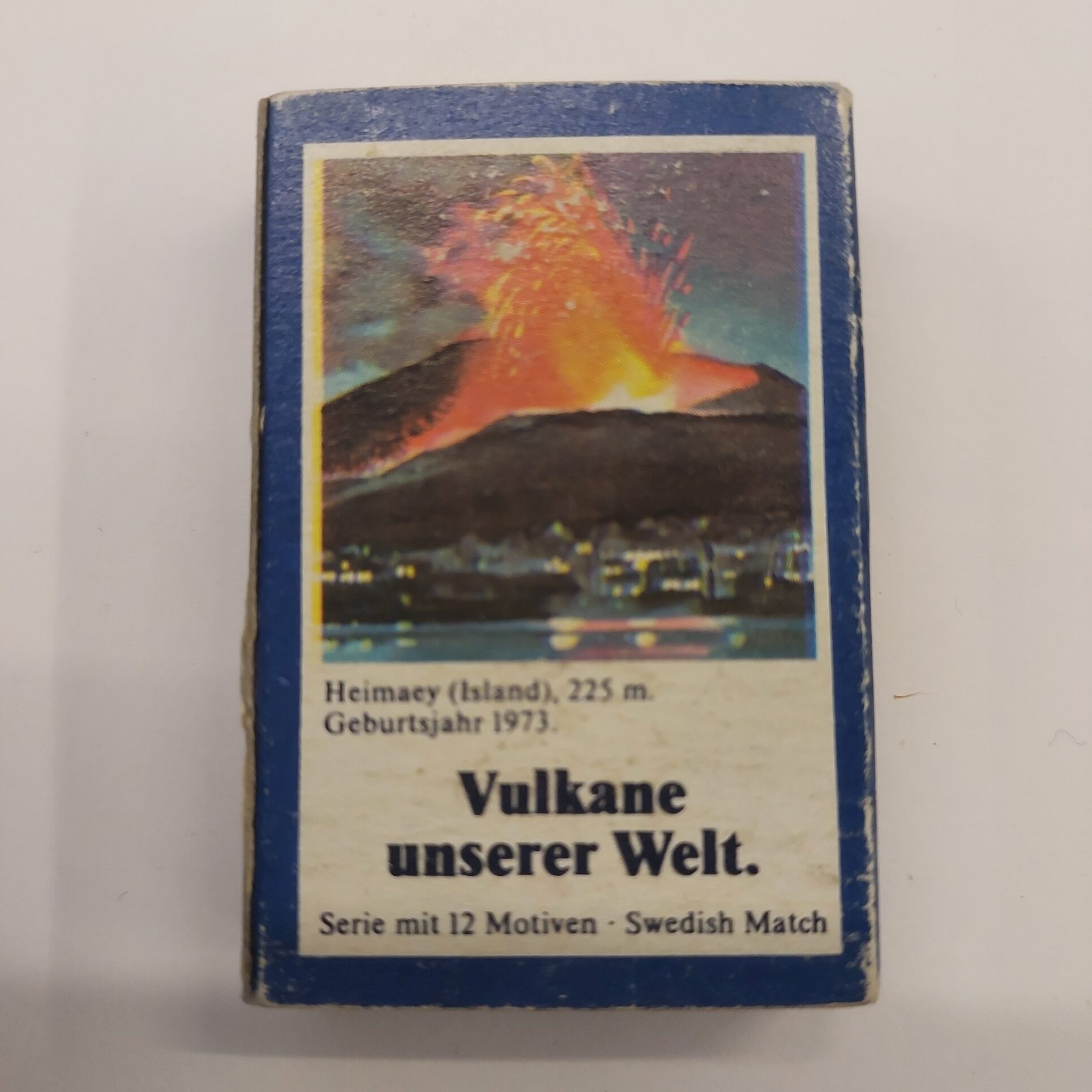 Heimaey 1973 Eldfell Volcano Matchbox