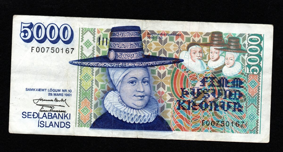 Iceland 5000 Kronur 1986 JN-TA