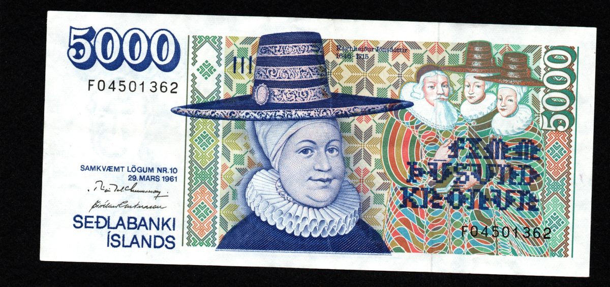 Iceland 5000 Kronur 1986 BIG-EG
