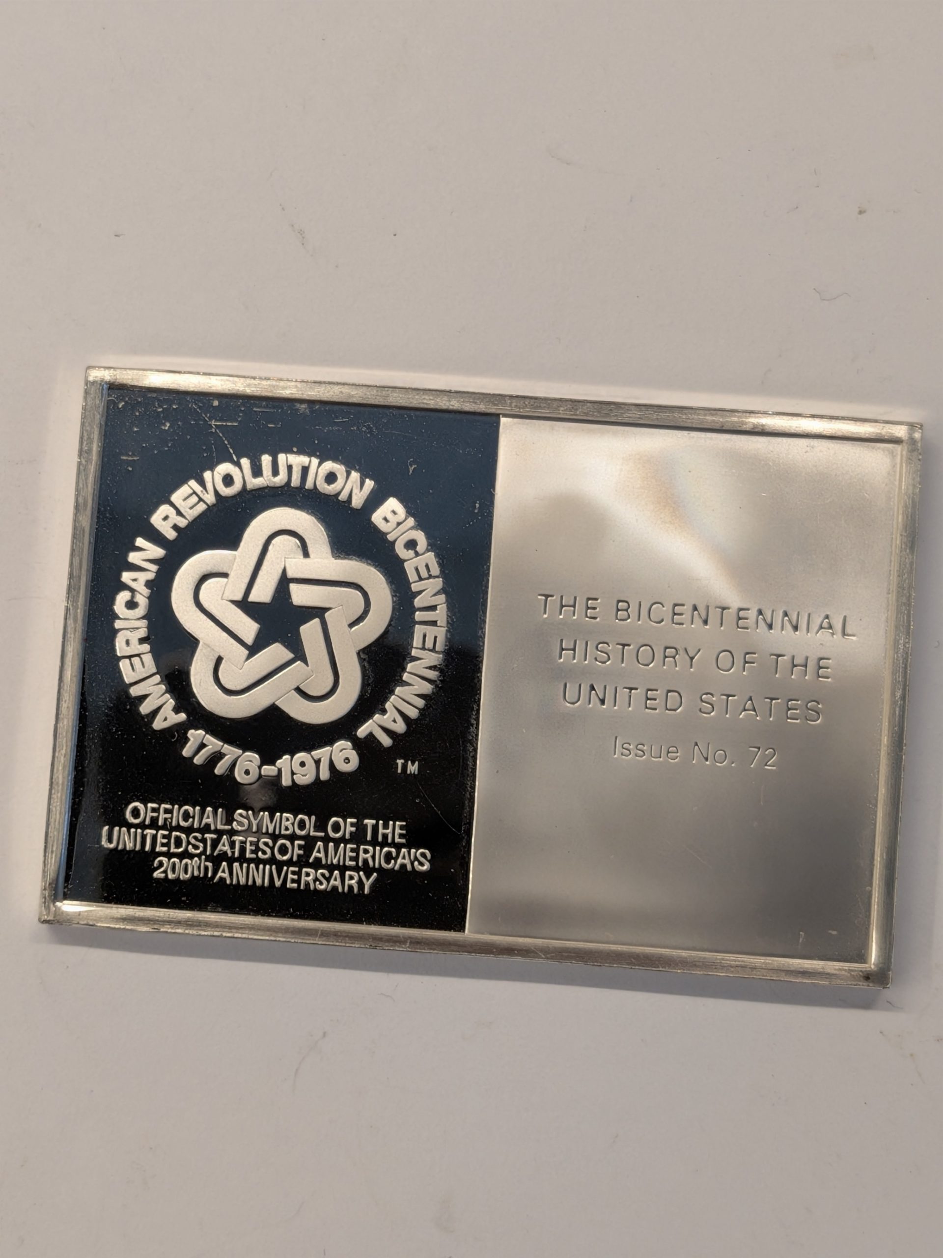 Women Gain Right to Vote 1920 Sterling Silver Ingot Medal – The Bicentennial History of the United States Issue No. 72 - Image 2