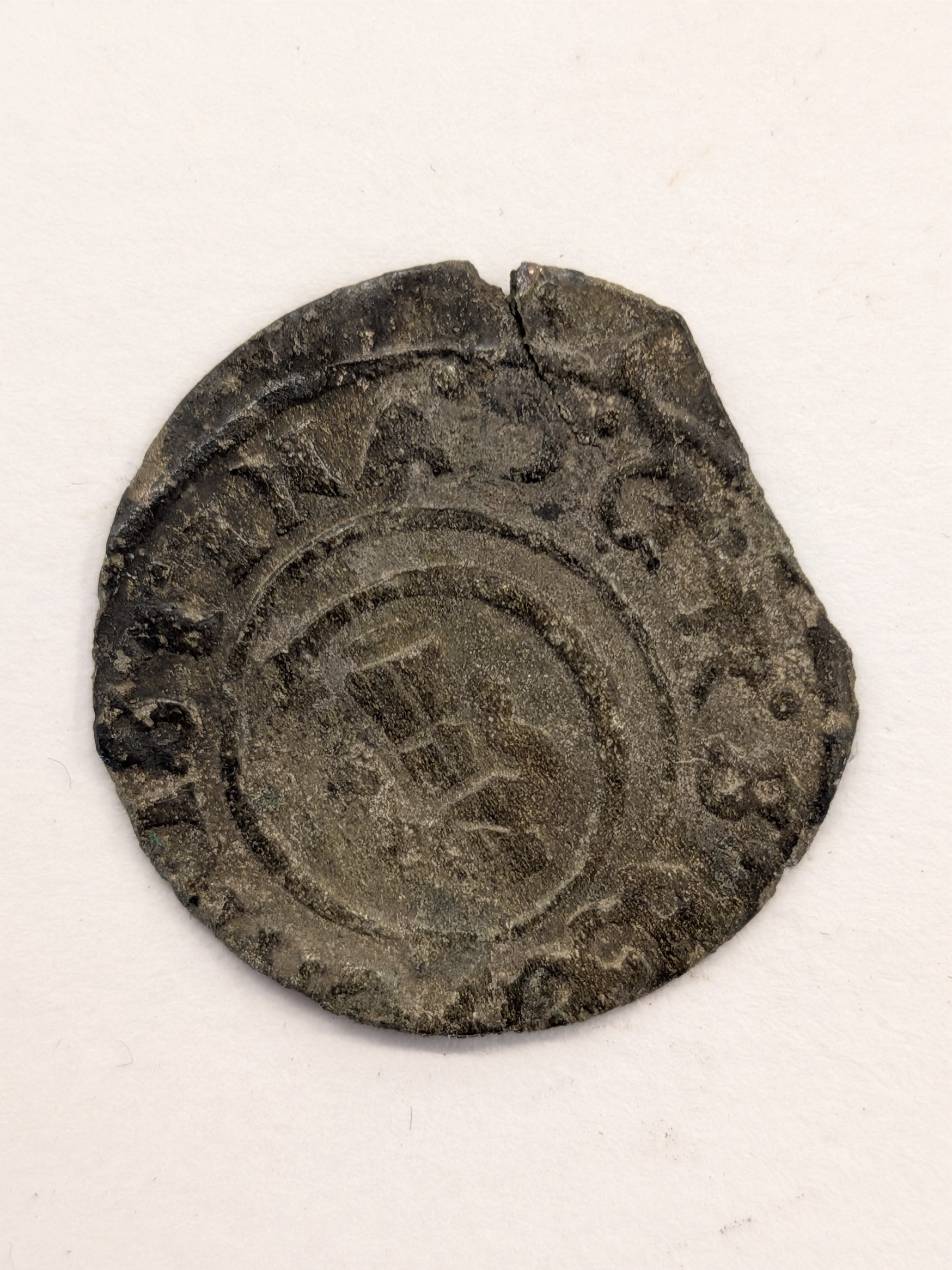 17th Century Christina Queen of Sweden 1 Solidus (Schilling) Copper Coin – Livonia / Riga - Image 2